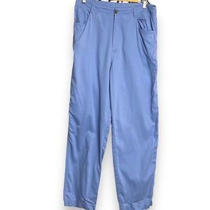Westbound Casual Pants Womens 12 Blue Pockets Straight Leg Career Y2K Boho Retro
